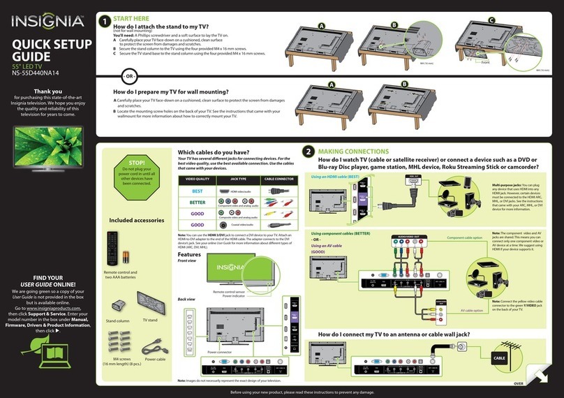 Insignia NS-55D440NA14 User manual