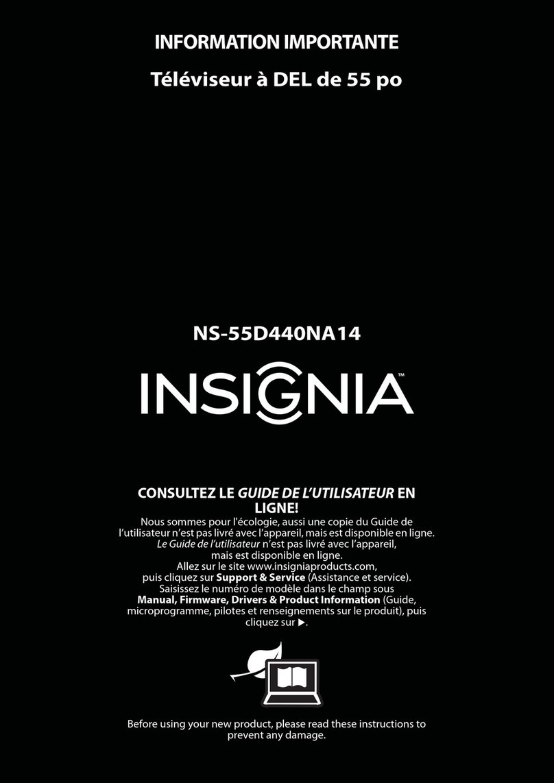 Insignia NS-55D440NA14 Owner's manual