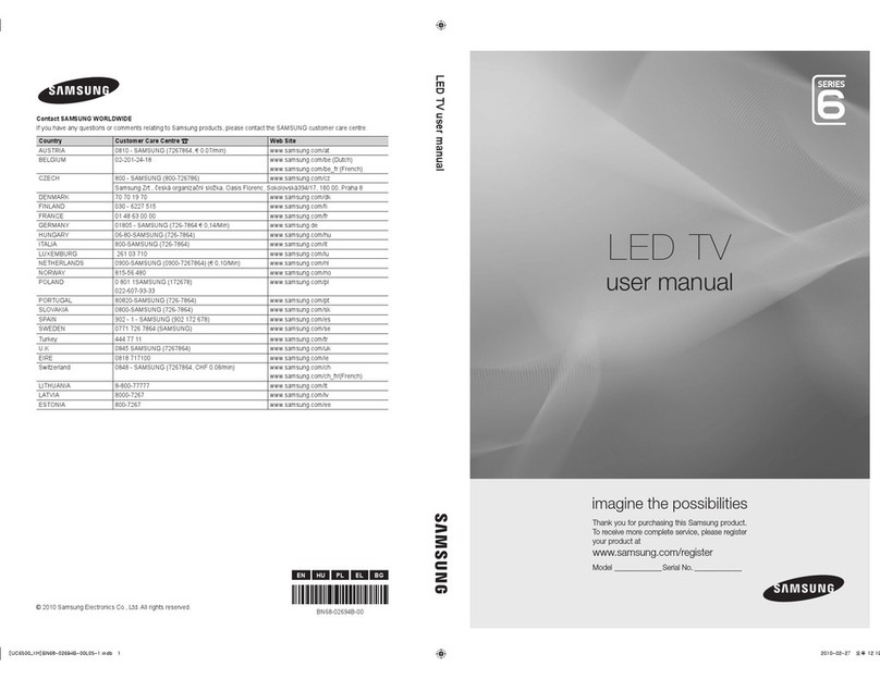 Samsung 6 series user manual