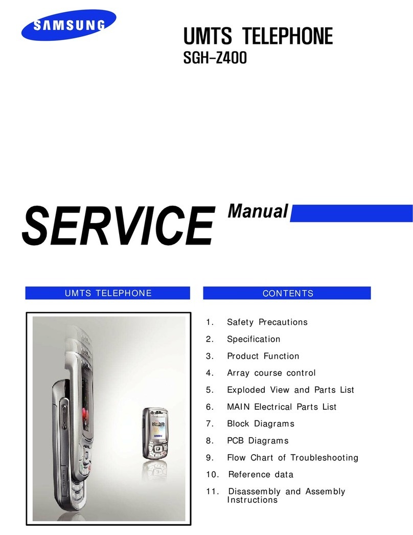 Samsung SGH-Z400 Service manual