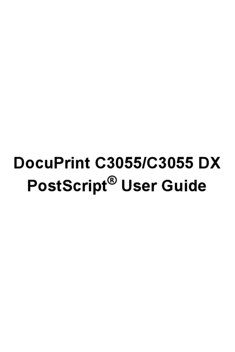 Xerox DocuPrint C3055 DX User manual
