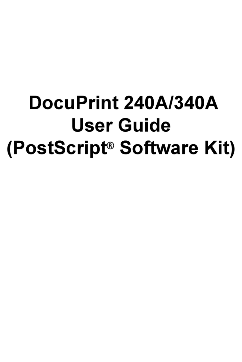 Xerox DocuPrint 240A User manual