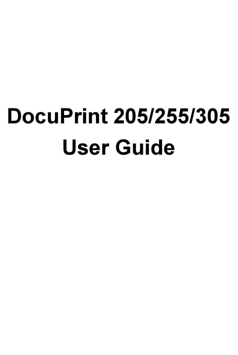 Xerox DocuPrint 305 User manual