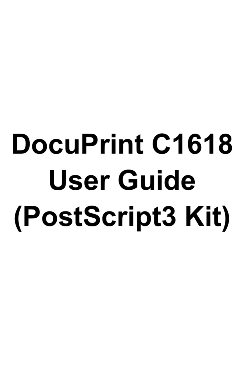 Xerox DocuPrint C1618 User manual