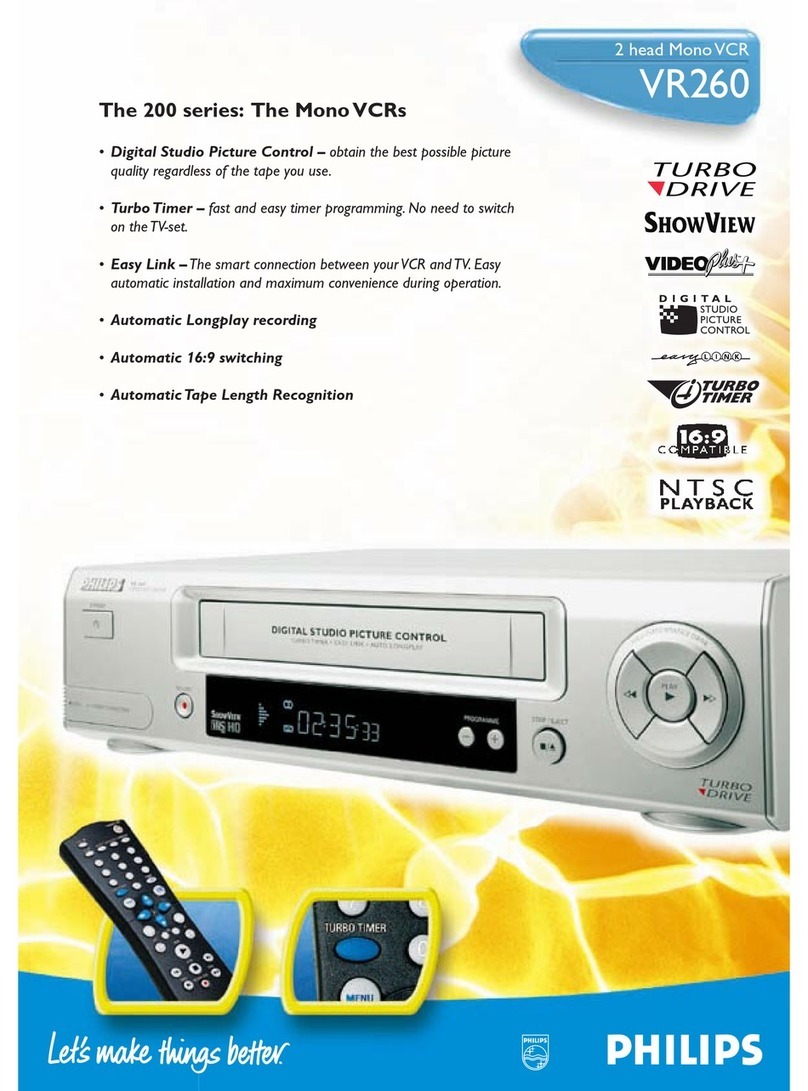 Philips VR 260/07 User manual