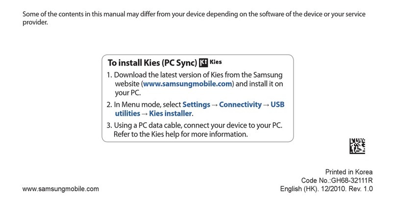 Samsung WAVE II GT-S8530 User manual