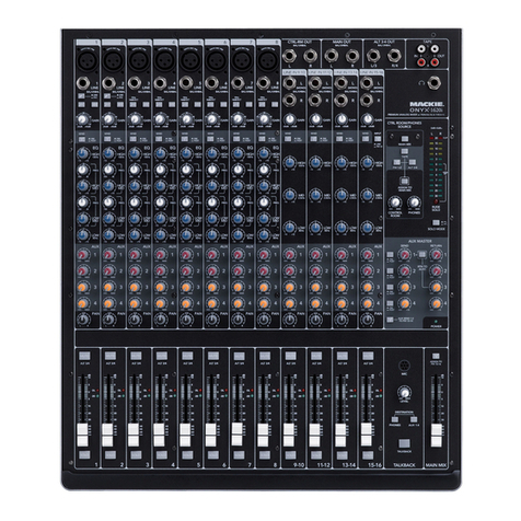 Mackie Onyx 1620i owner's manual