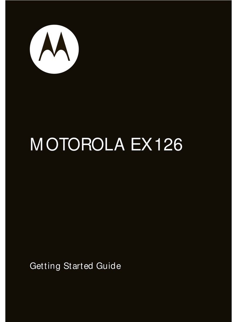 Motorola EX126 User manual