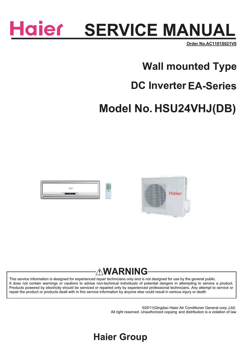 Haier HSU24VHJ(DB) User manual Haier HSU24VHJ(DB) User manual