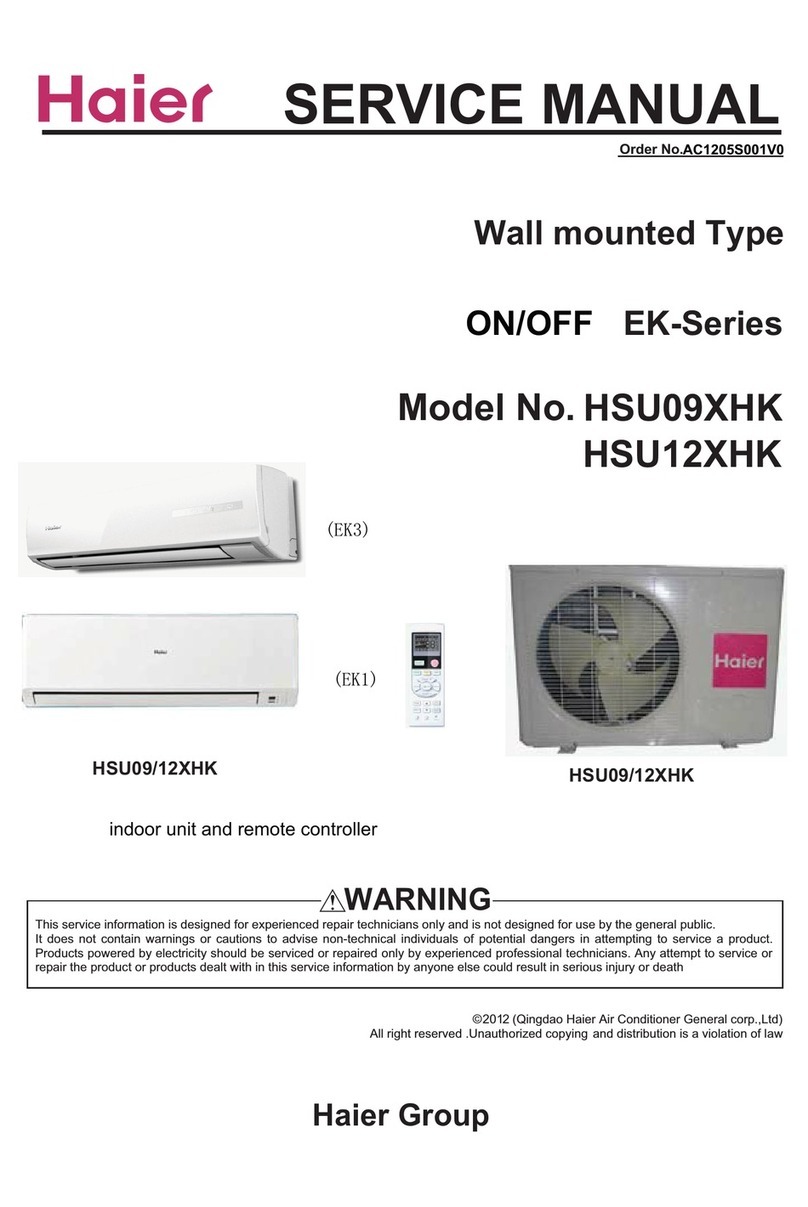Haier HSU12XHK Service manual