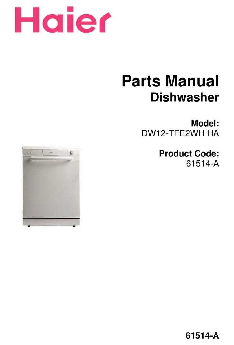 Haier DW12-TFE2WH User manual