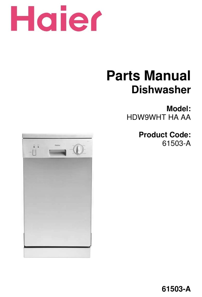 Haier HDW9WHT HA AA parts manual