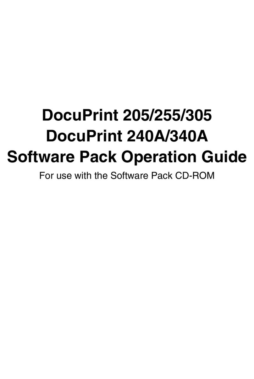 Xerox DocuPrint 205 User manual
