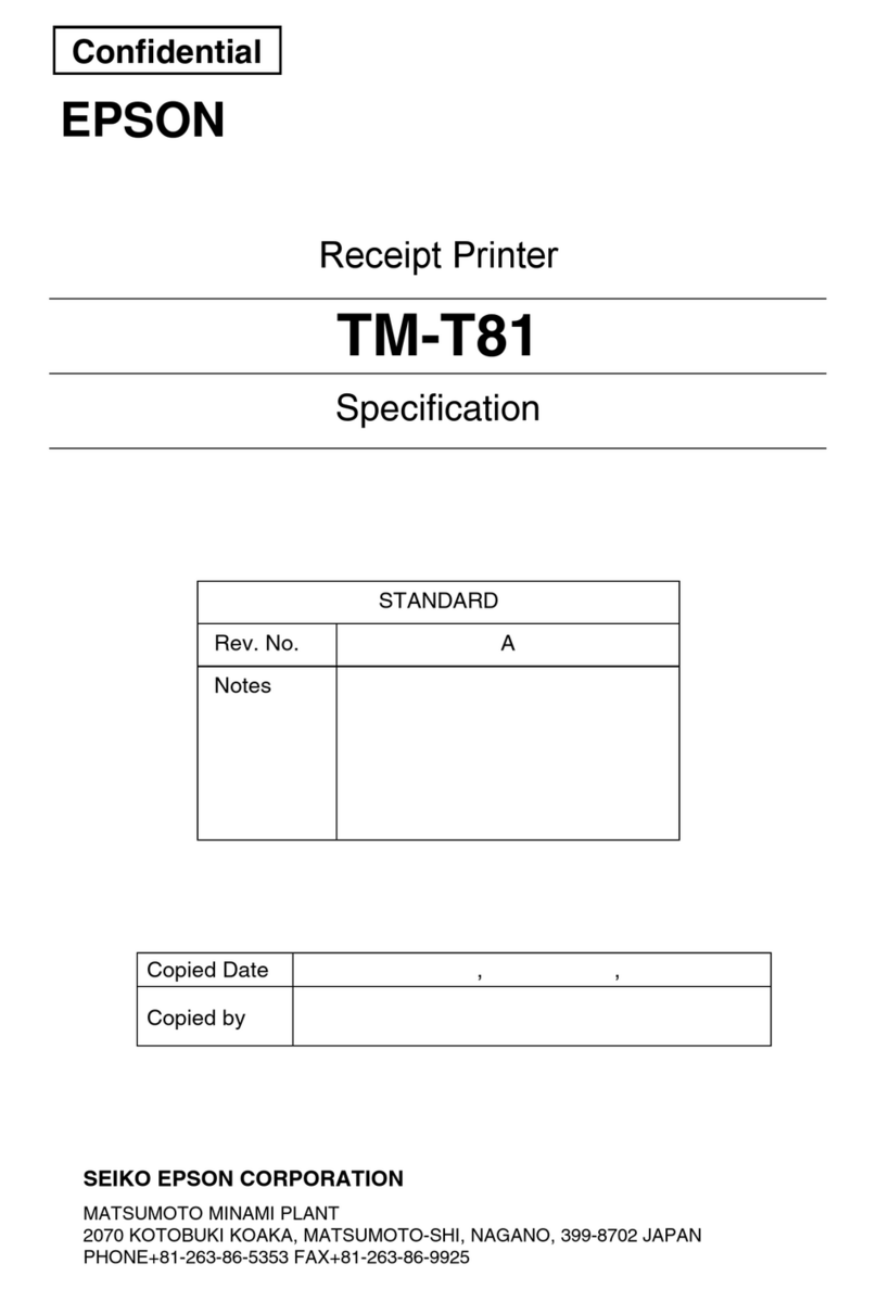 Epson TM-T81 User manual