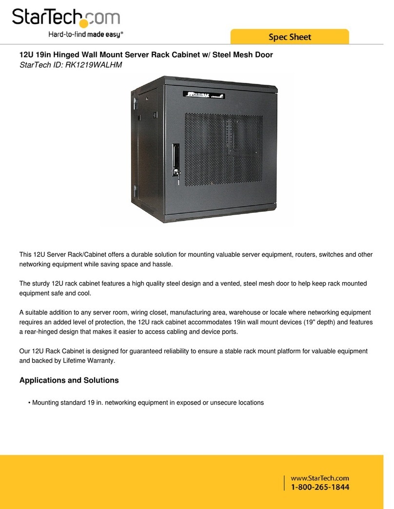 StarTech.com RK1219WALHM Specification sheet