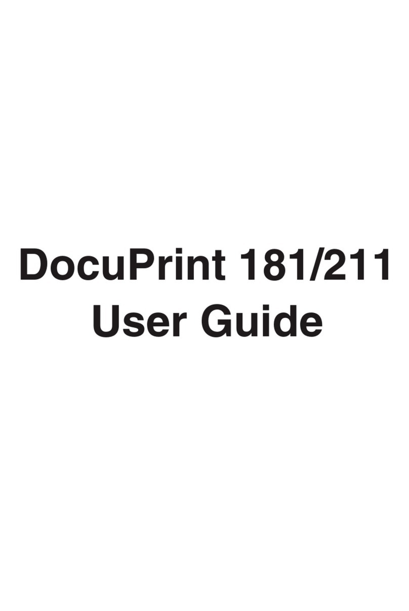 Xerox DocuPrint 211 User manual Xerox DocuPrint 211 User manual