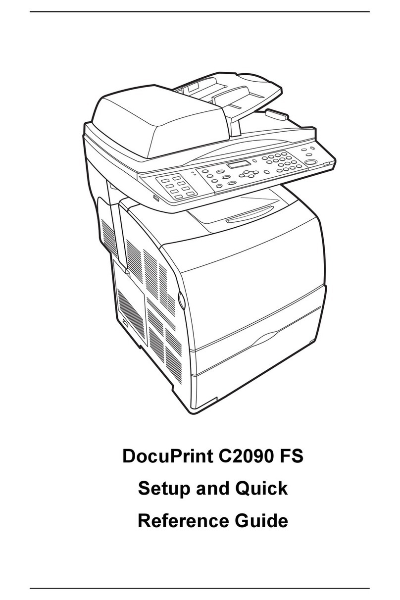 Xerox DocuPrint C2090 FS User manual