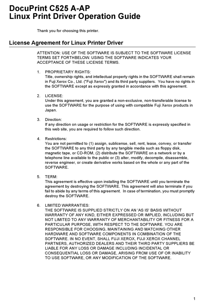 Xerox DocuPrint C525 A-AP User manual
