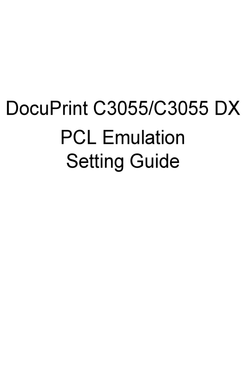 Xerox DocuPrint C3055 DX Settings guide