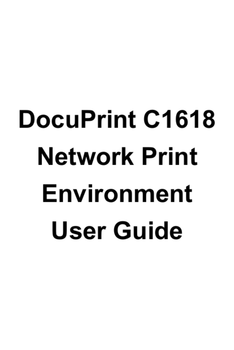 Xerox DocuPrint C1618 User manual