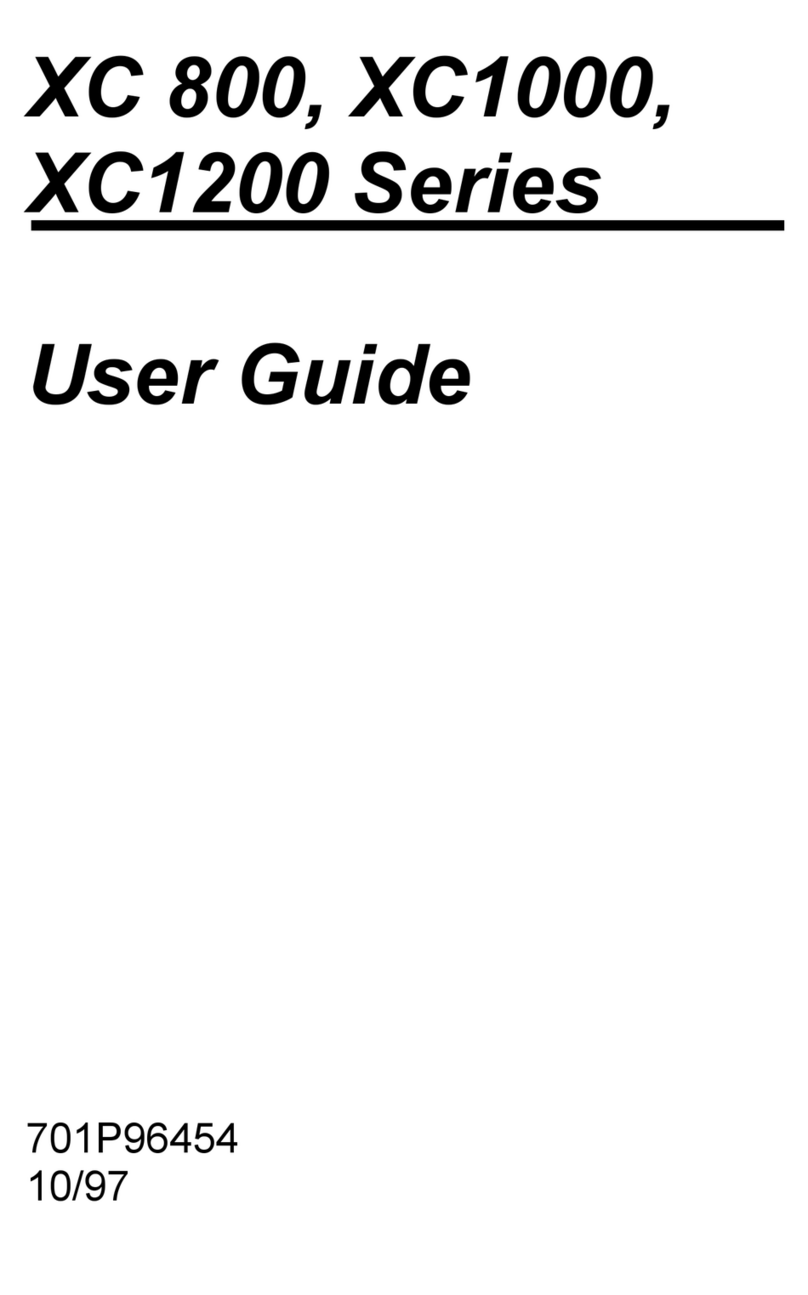 Xerox XC 800 Series User manual