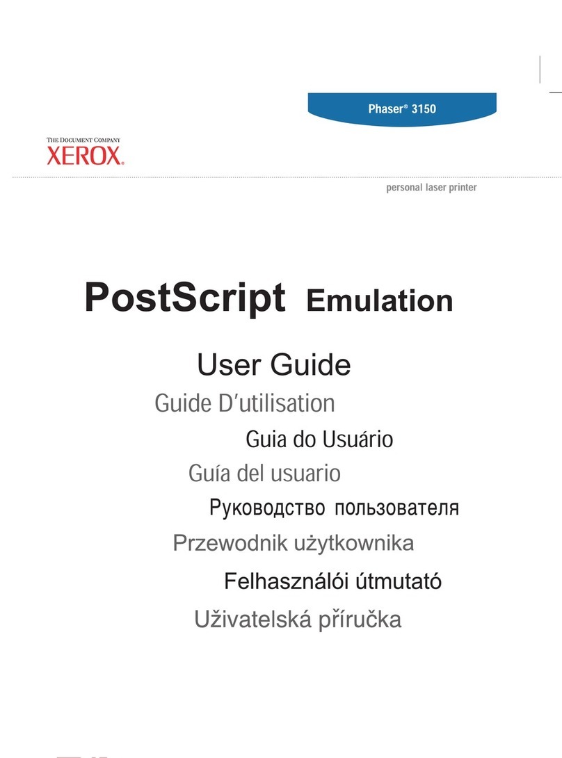 Xerox 3150 - Phaser B/W Laser Printer User manual Xerox 3150 - Phaser B/W Laser Printer User manual