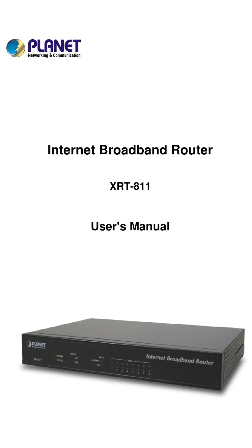 Planet XRT-811 User manual
