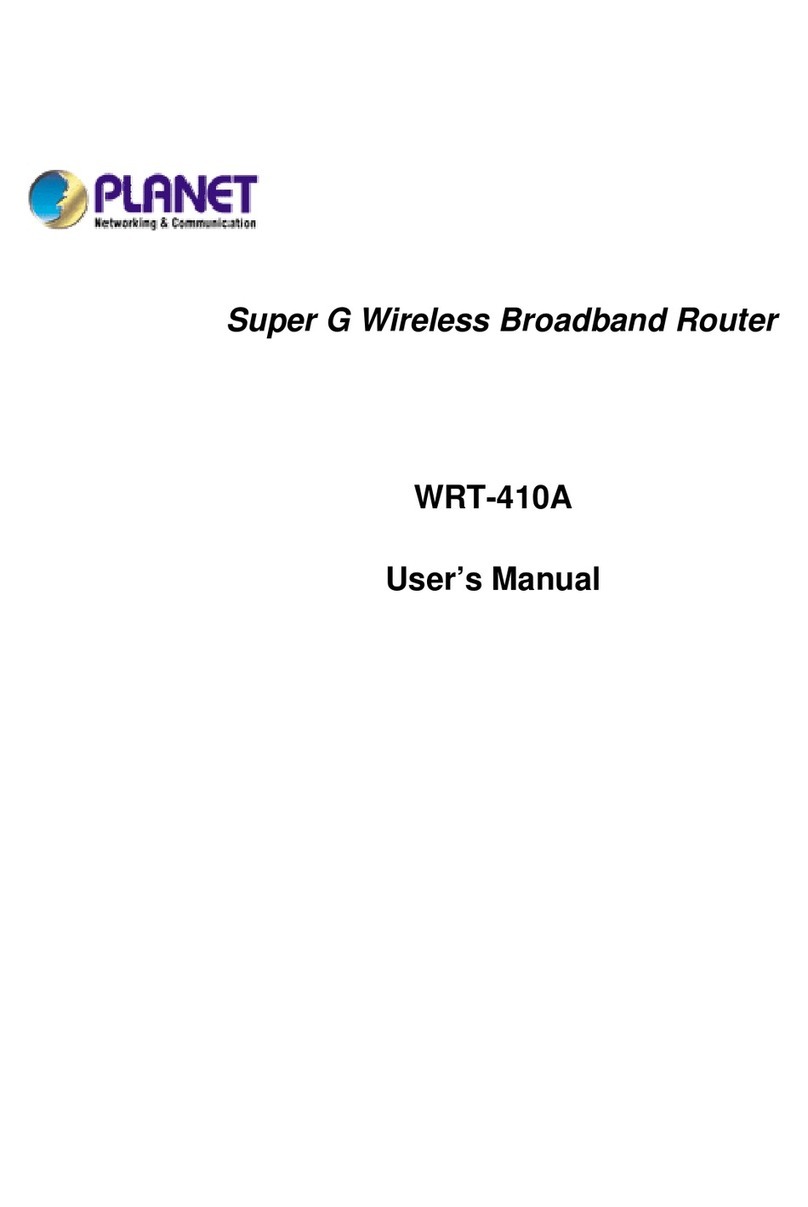 Planet WRT-410A User manual