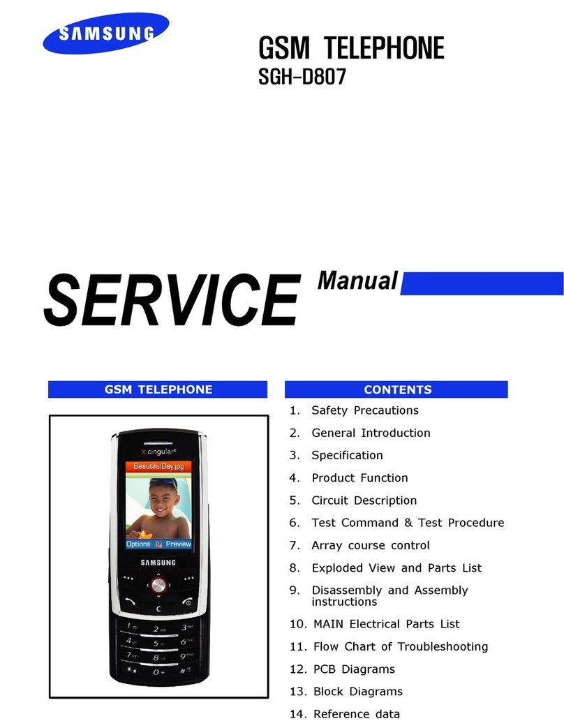 Samsung SGH-d807 Series Service manual