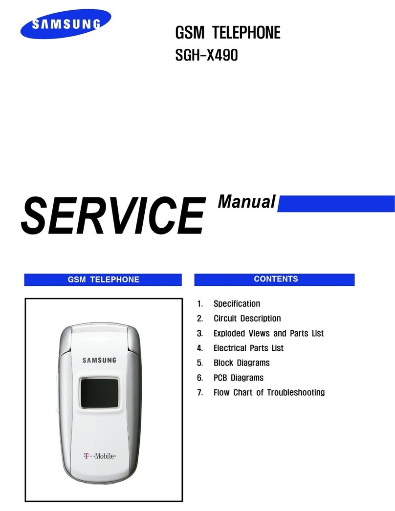 Samsung SGH-X490 Service manual