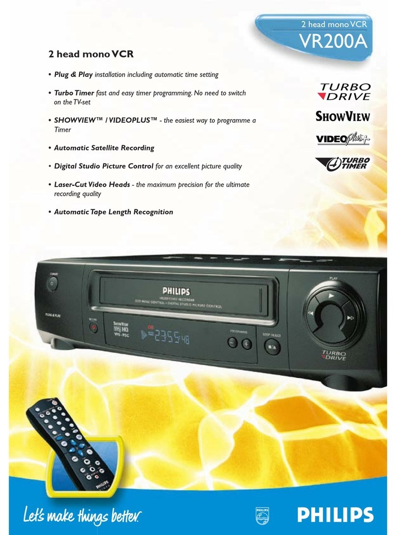 Philips VR200A User manual
