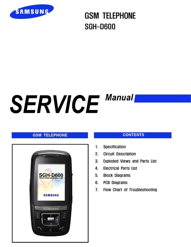 Samsung SGH-D600 User manual