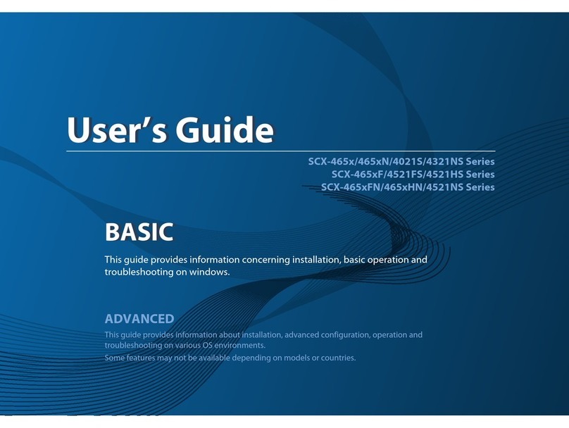 Samsung SCX-465x Series User manual