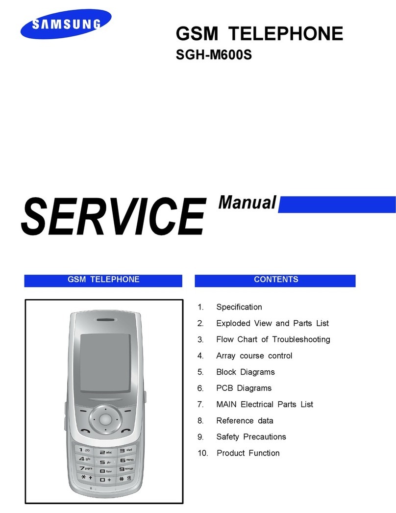 Samsung SGH-M600S Service manual