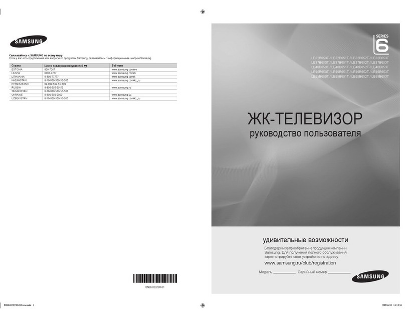 Samsung 6 series User manual
