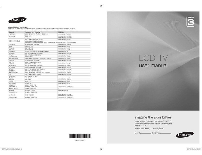 Samsung 3 SERIES User manual