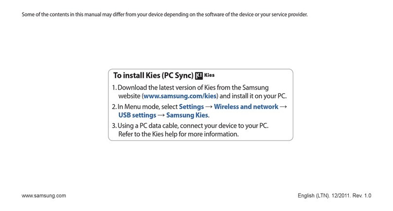 Samsung Galaxy GT-P1000L User manual