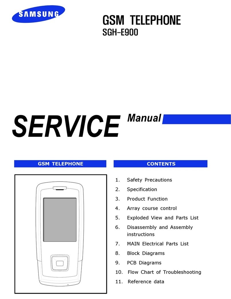 Samsung SGH-E900 Service manual