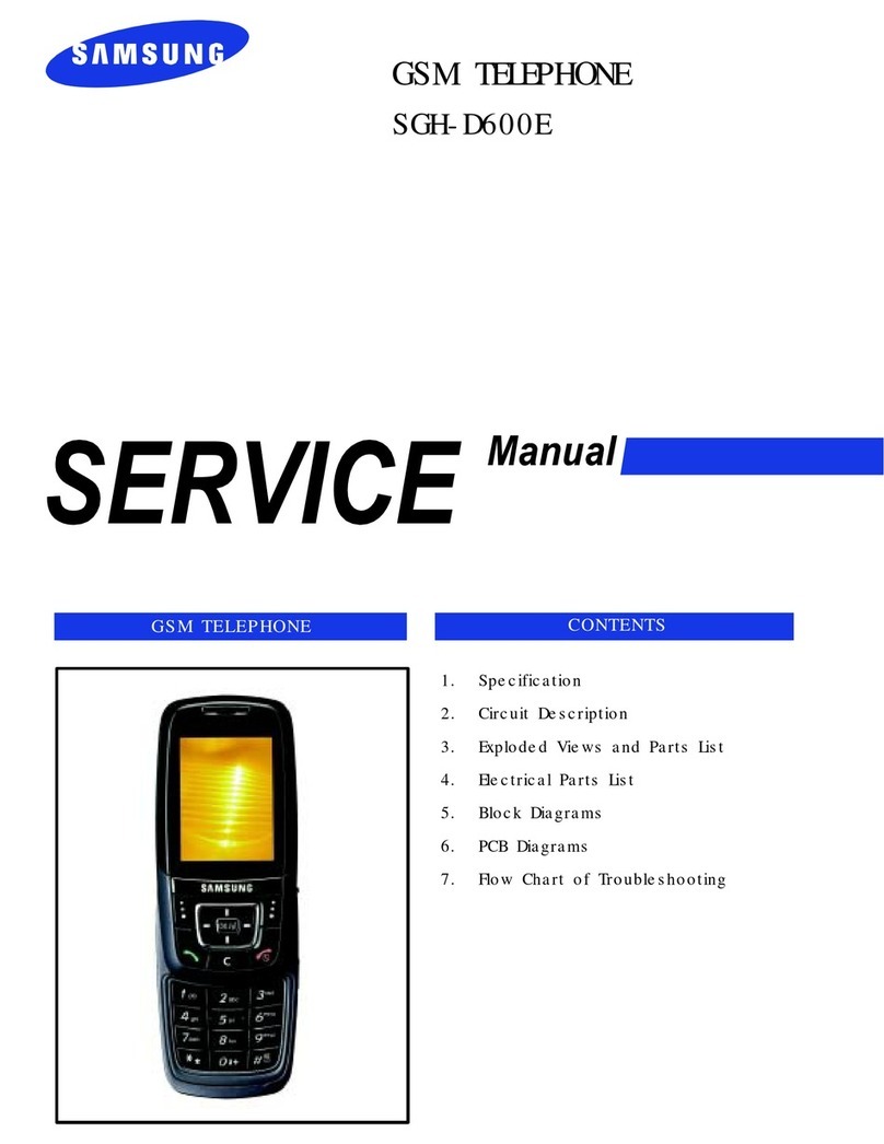 Samsung SGH-D600E Service manual