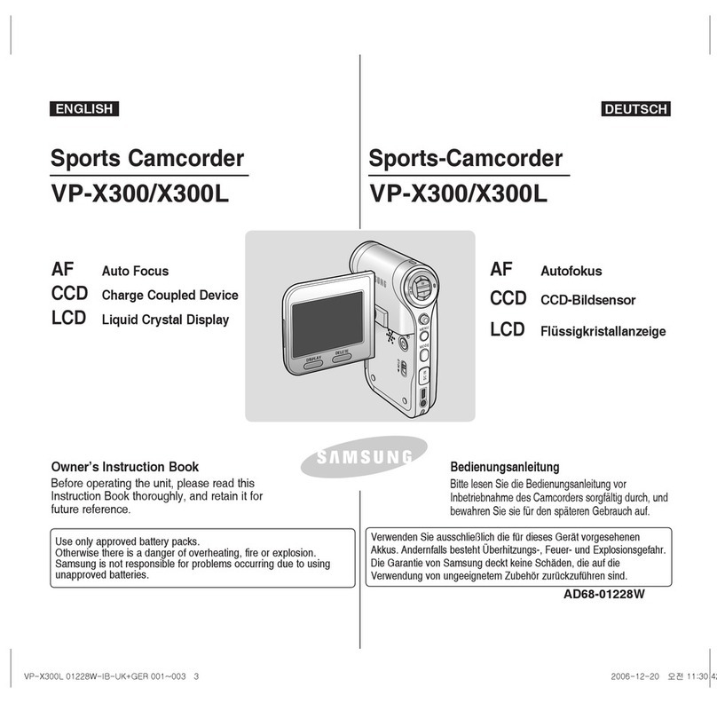 Samsung VP-X300L Owner's manual
