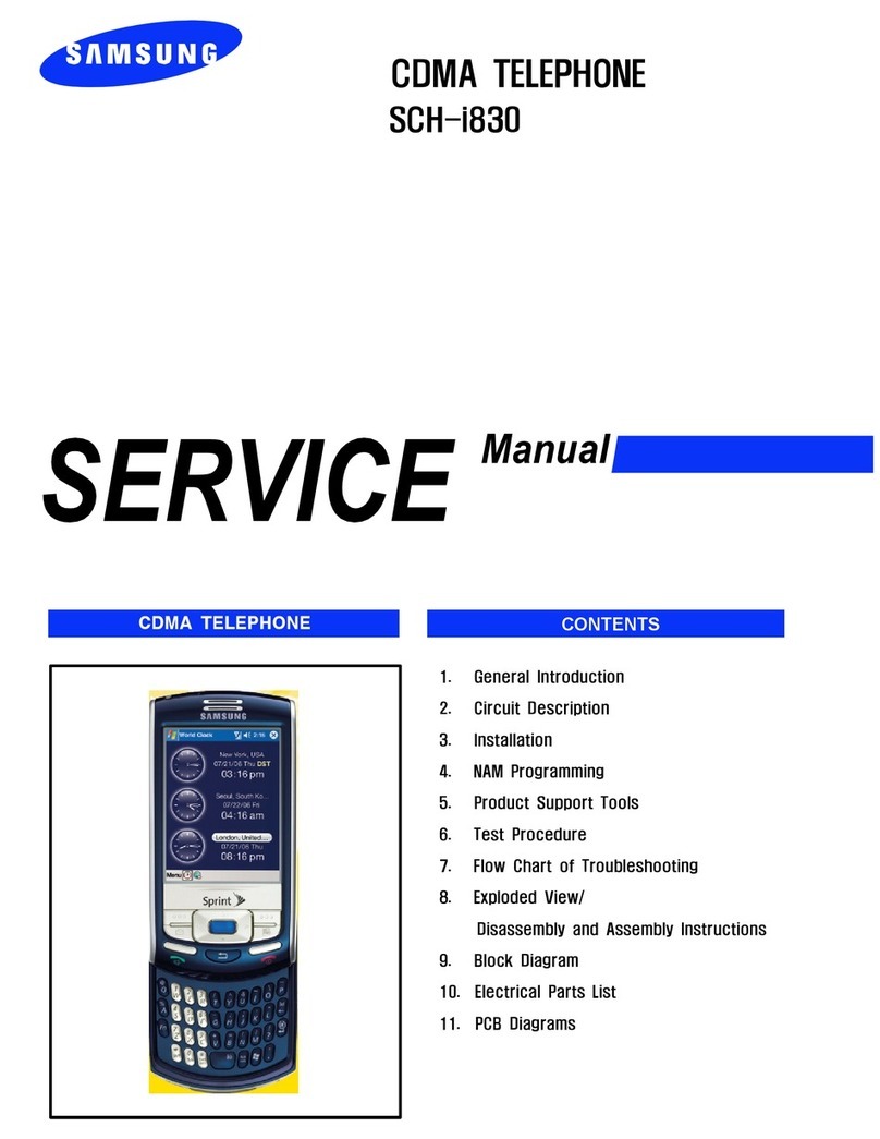 Samsung SCH-i830 Series Service manual