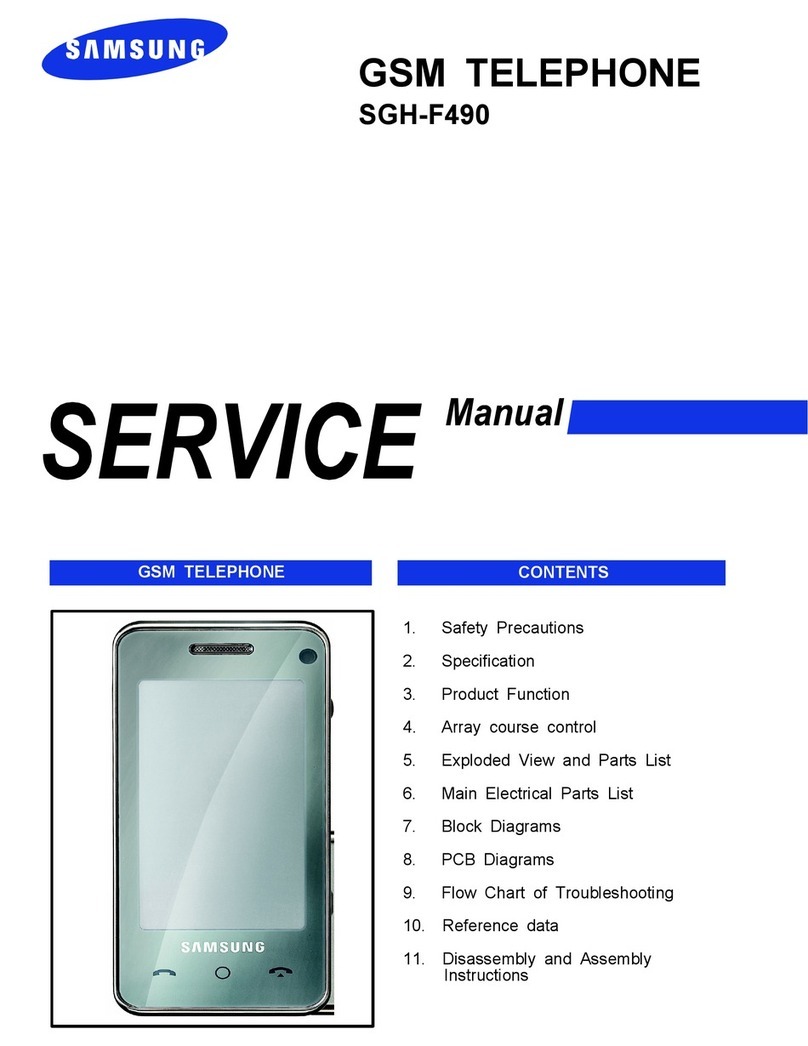 Samsung SGH-F490 Service manual