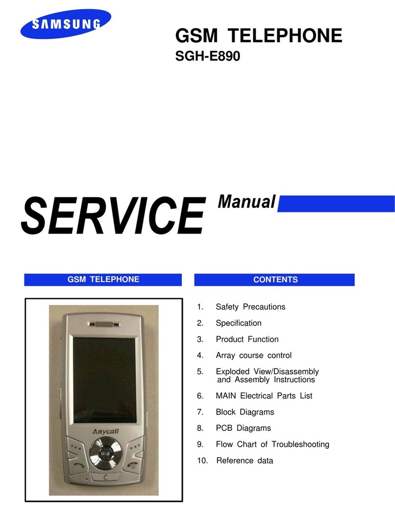 Samsung SGH-E890 Service manual