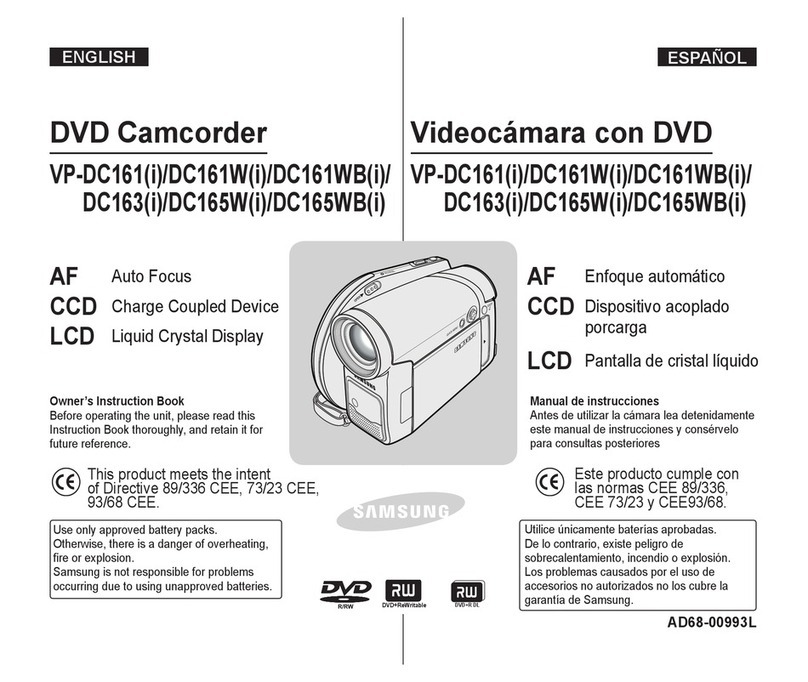 Samsung VP-DC161WB Setup guide