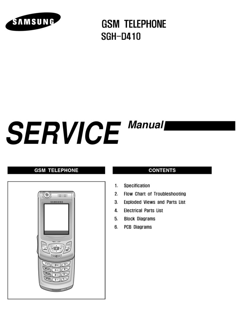 Samsung SGH-D410 Service manual