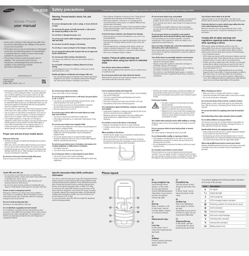Samsung SCH-B229 User manual