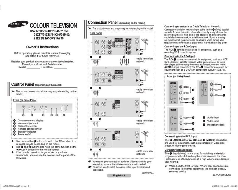 Samsung CS21Z30 User manual