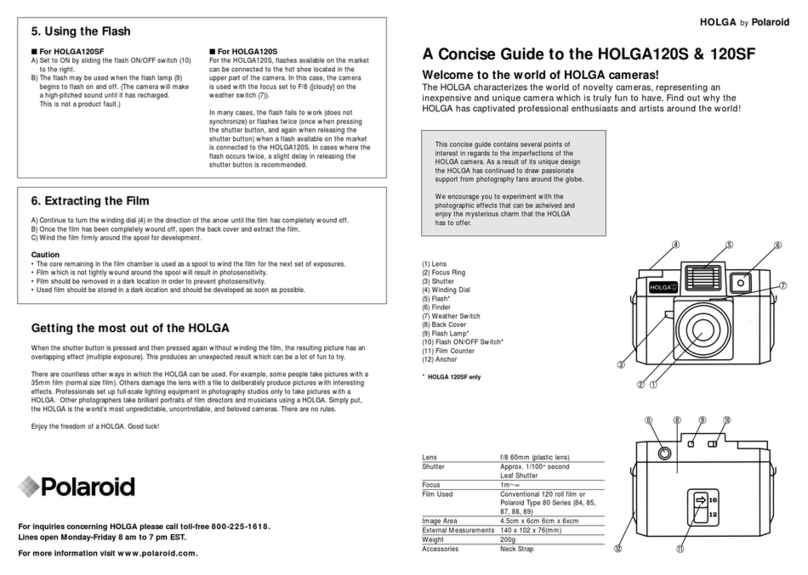 Polaroid Holga120S User manual
