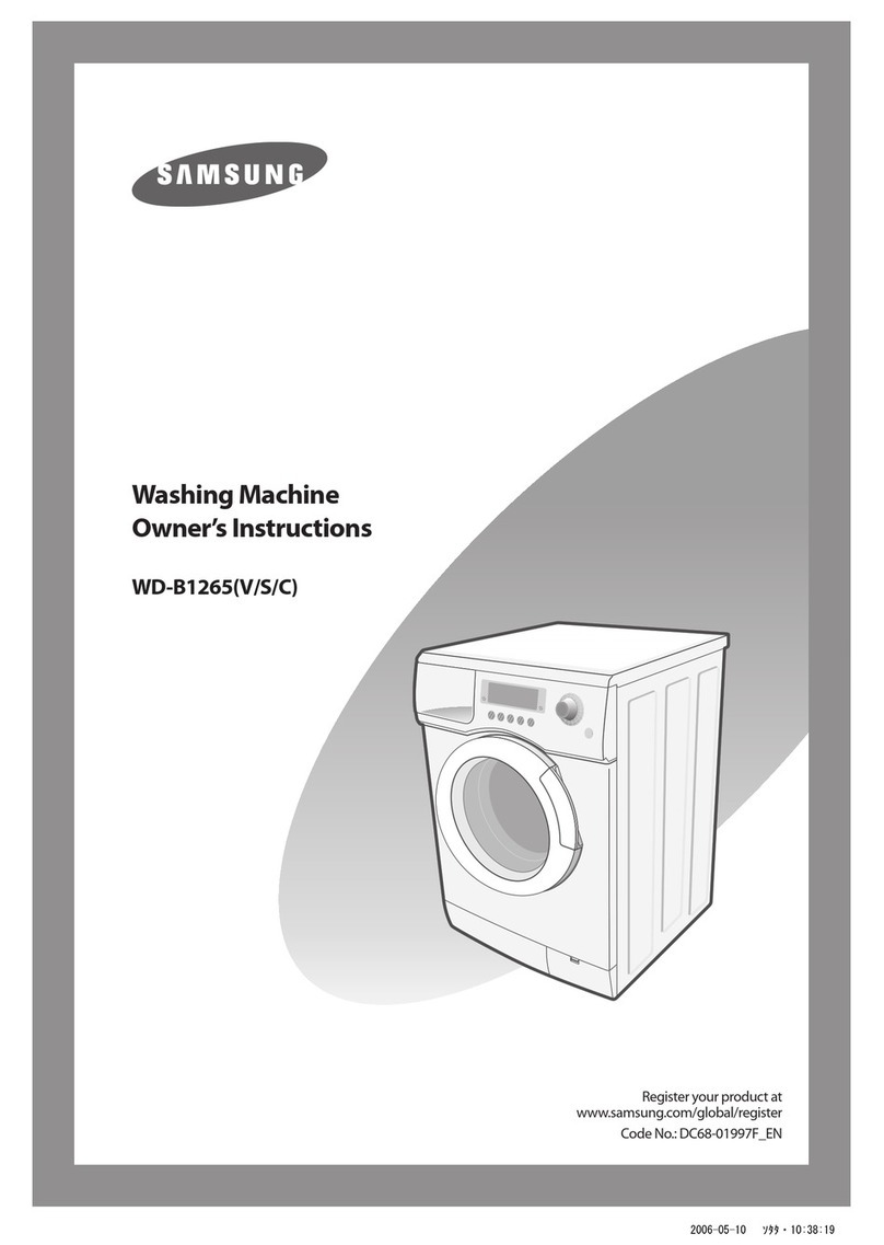Samsung WD-B1265C Owner's instructions