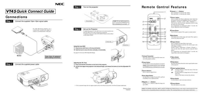 NEC VT45 Assembly instructions